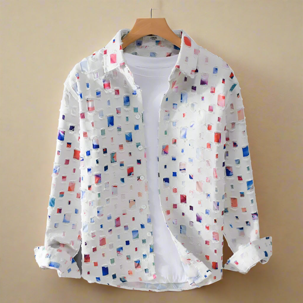 Nazirah - Elegant Mosaic Shirt