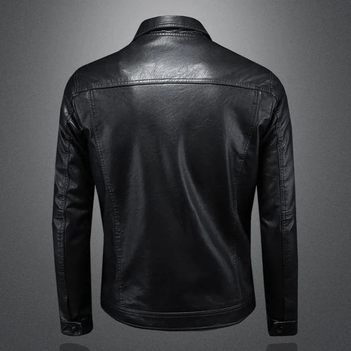 Lulzim - Casual Slim Fit Leather Jacket