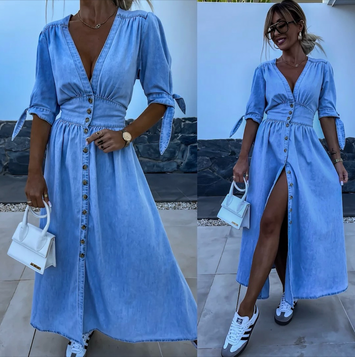 Filina - Radiant Denim Dress
