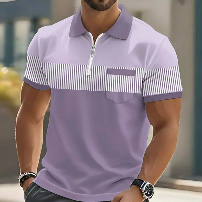 Kajeek - Refined Polo Shirt With Zipper