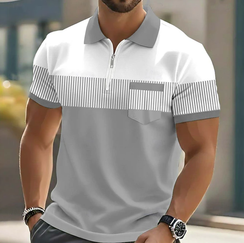 Kajeek - Refined Polo Shirt With Zipper