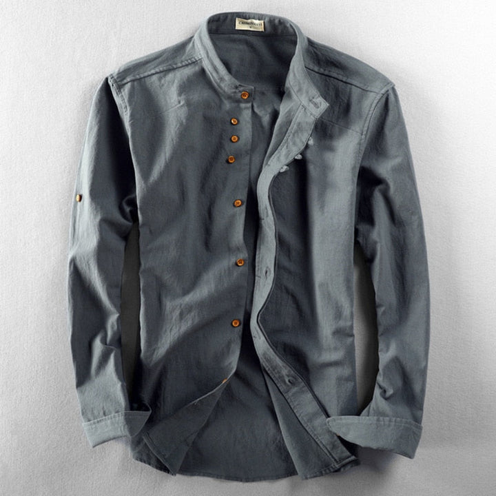 Hrvoje - Elegant Shirt With Mandarin Collar