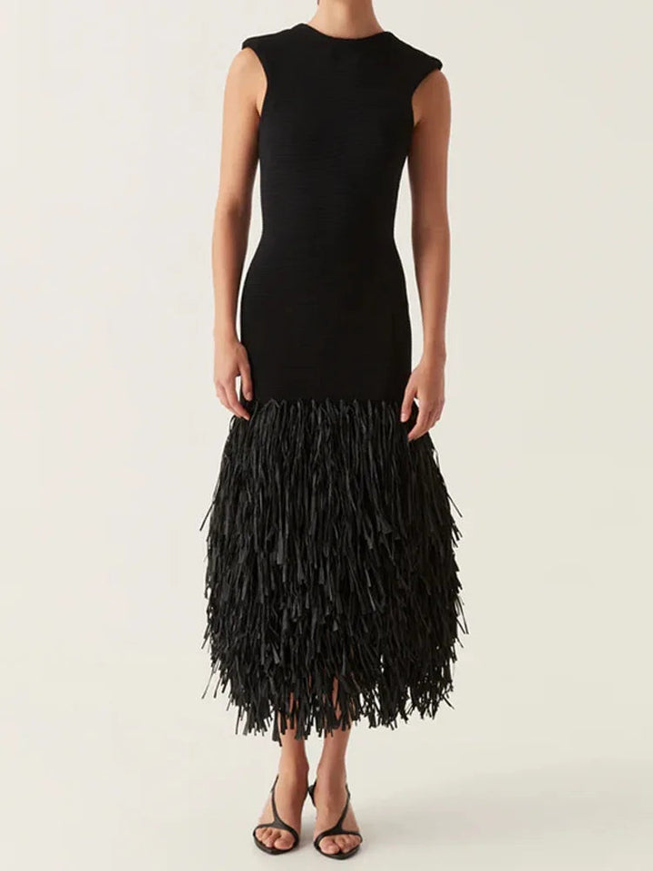 Ana - Long Fringed Dress