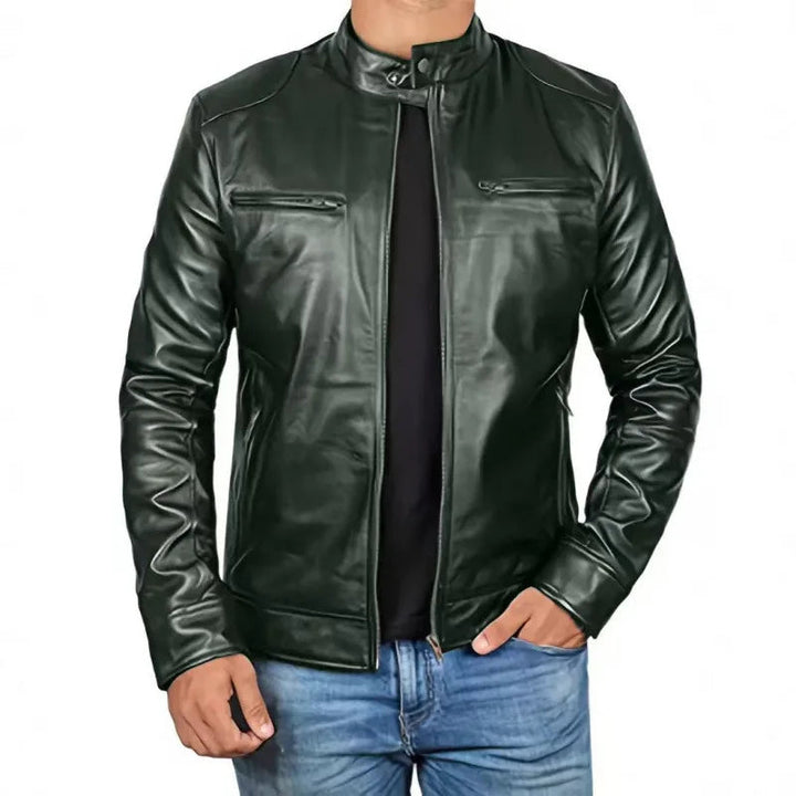 Daouda - Elegant Leather Jacket