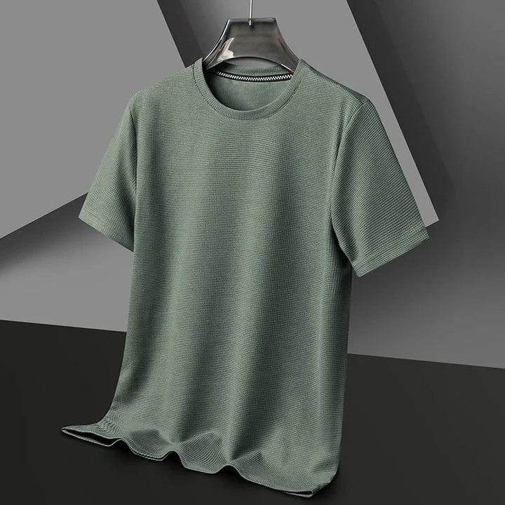 Sajid - Textured Short Sleeve Crew Neck Shirt