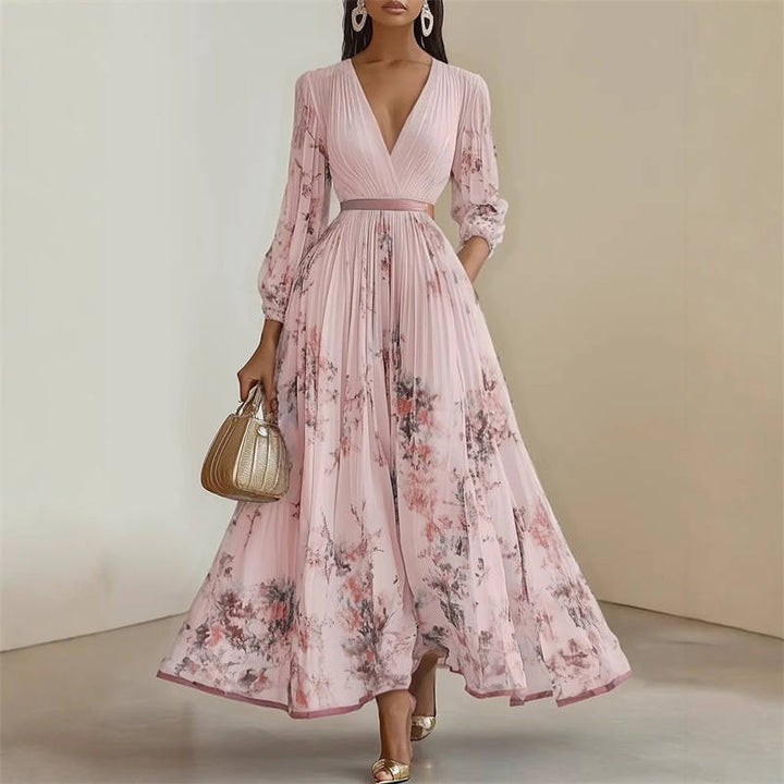 Pramudi - Elegant Long Sleeve Maxi Dress