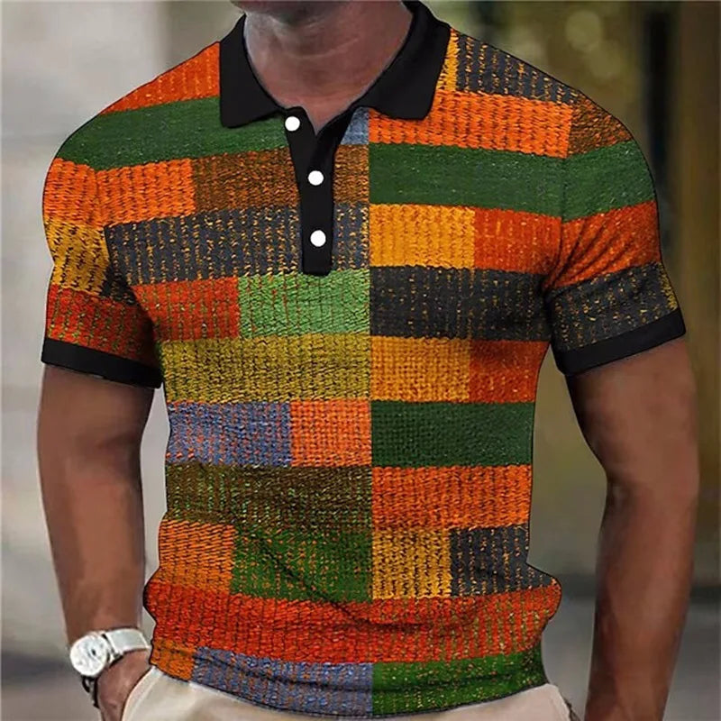 Pollard - Colorful Checked Polo Shirt