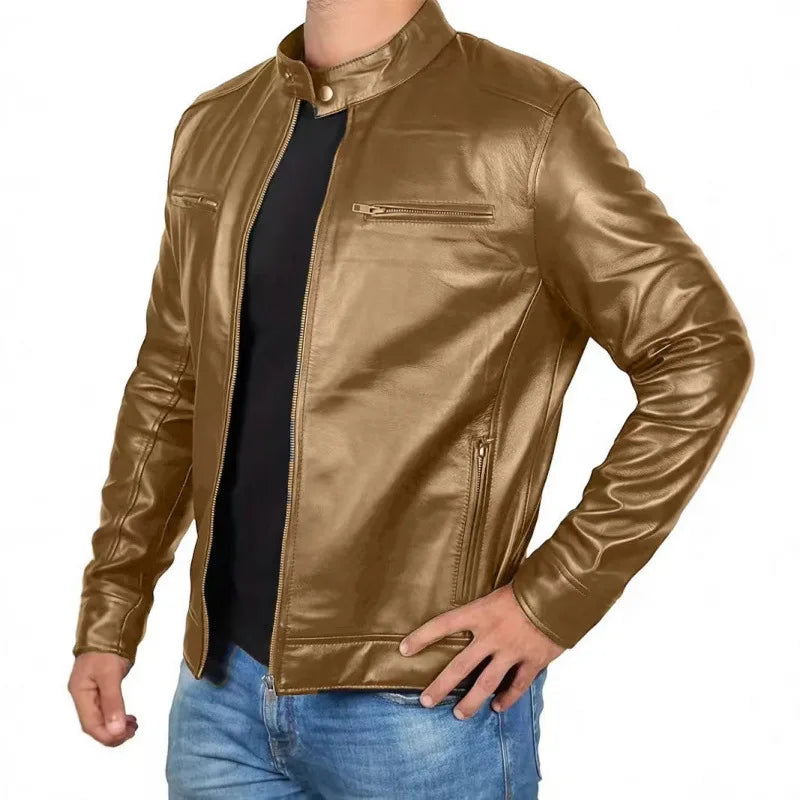 Daouda - Elegant Leather Jacket