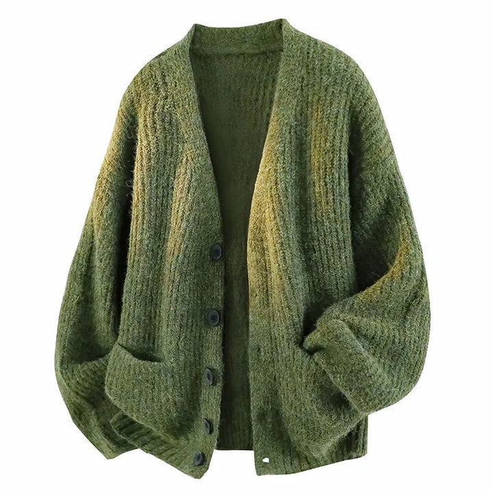 Laviora - Relaxed V-Neck Cardigan