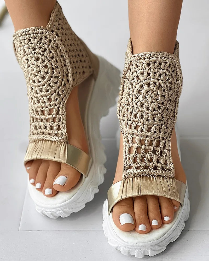 Dhita - Boho Knit Sandals