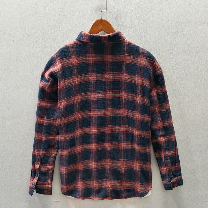 Jony - Classic Long Sleeve Plaid Shirt