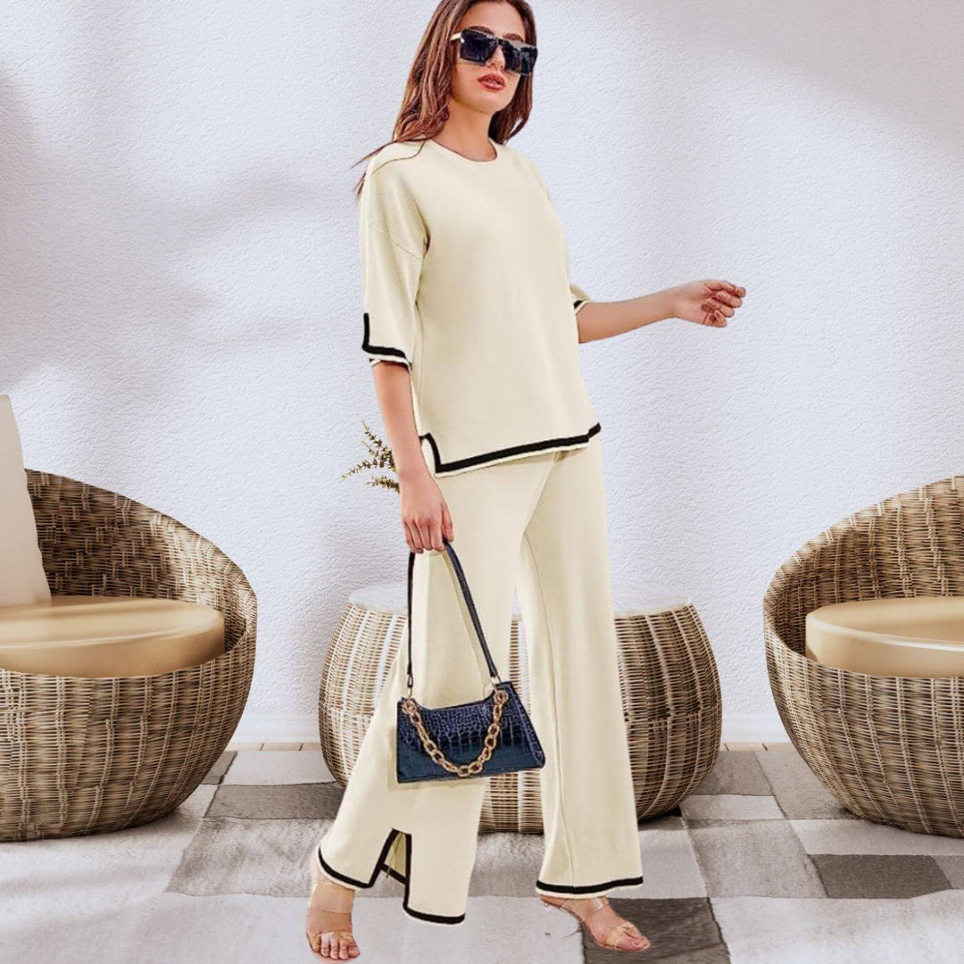 Heleta - Elegant 2 Piece Capri Set