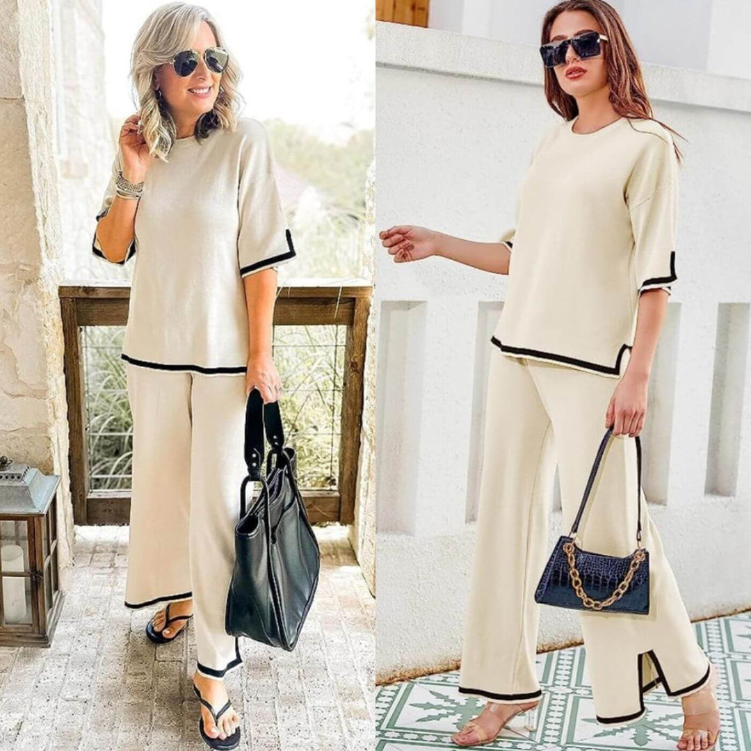 Heleta - Elegant 2 Piece Capri Set