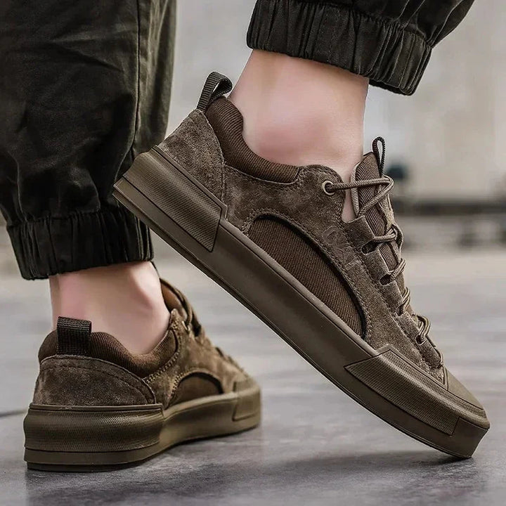 Voltform - Casual Suede Lace Up Sneakers