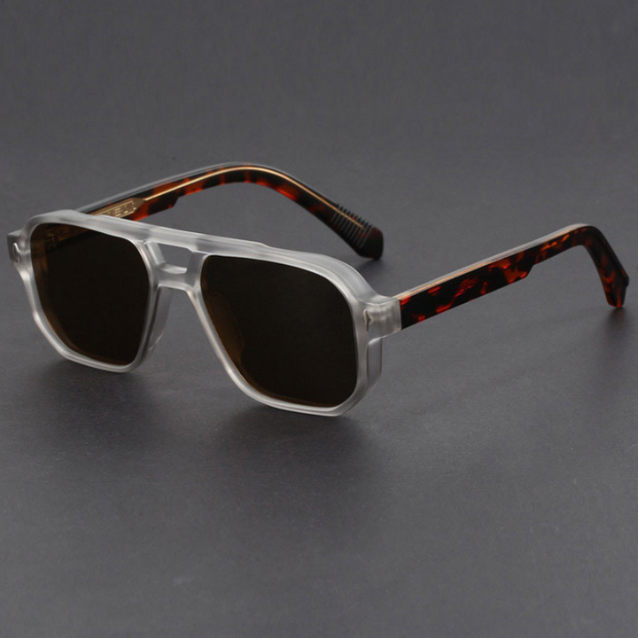 Kieran - Dual-Tone Square Frame Sunglasses
