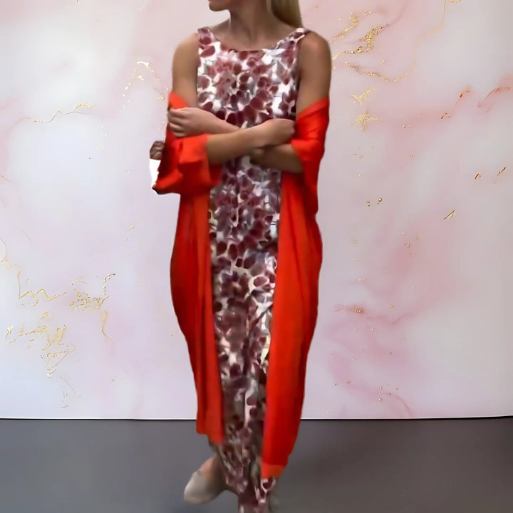 Shelly - Elegant Dress With Cardigan