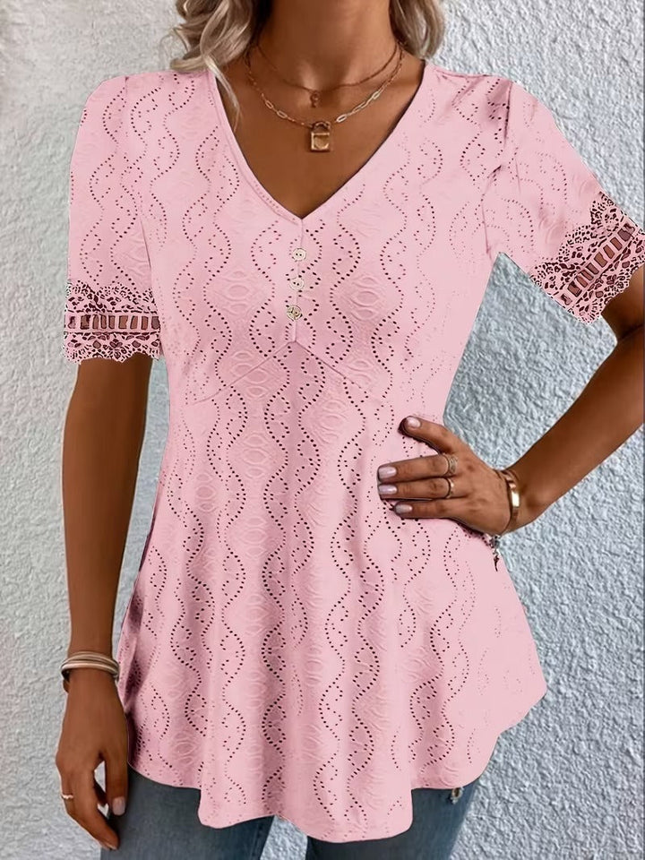 Lolytta - Lace Patchwork Blouse