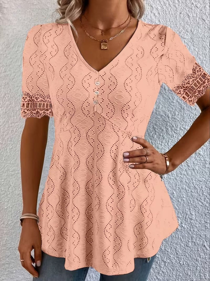 Lolytta - Lace Patchwork Blouse