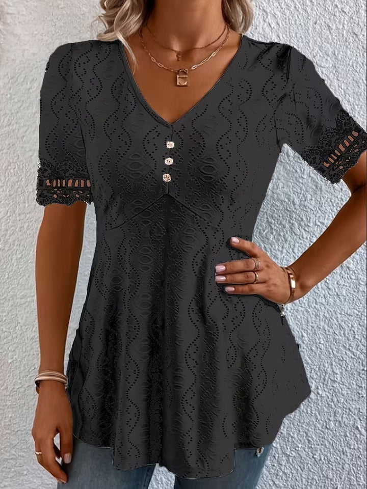Lolytta - Lace Patchwork Blouse