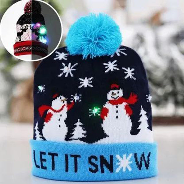 MerryGlow - Christmas Knitted Light Up Hat