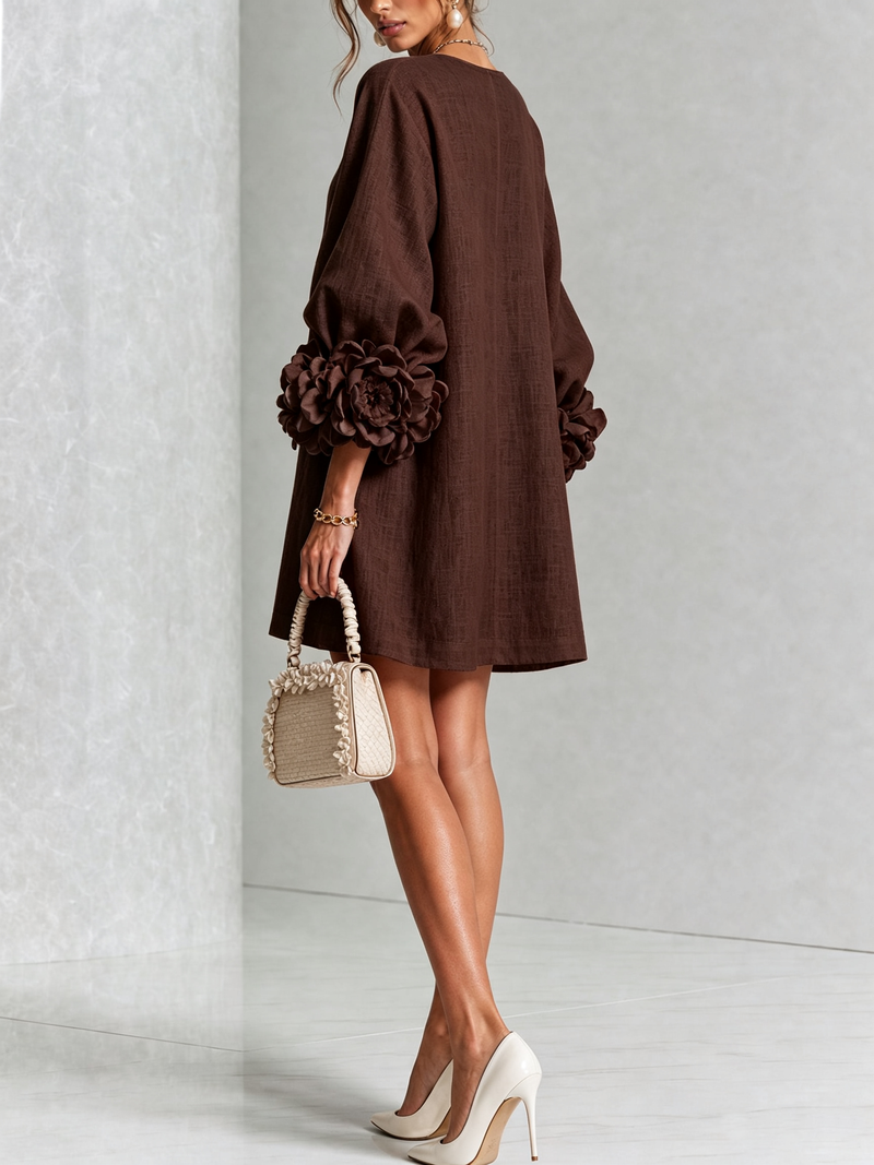 Hinan - Mini Dress With Floral Print