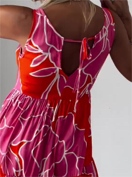 Hertha - Wanda Printed Sleeveless Dress