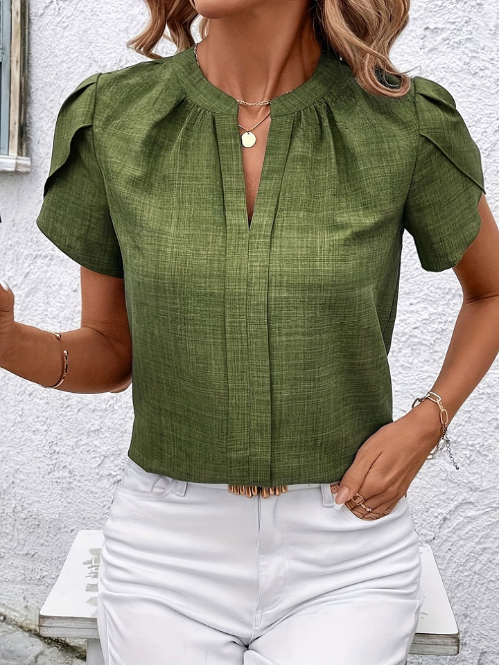 Kacey - Short Sleeve V-Neck Shirt