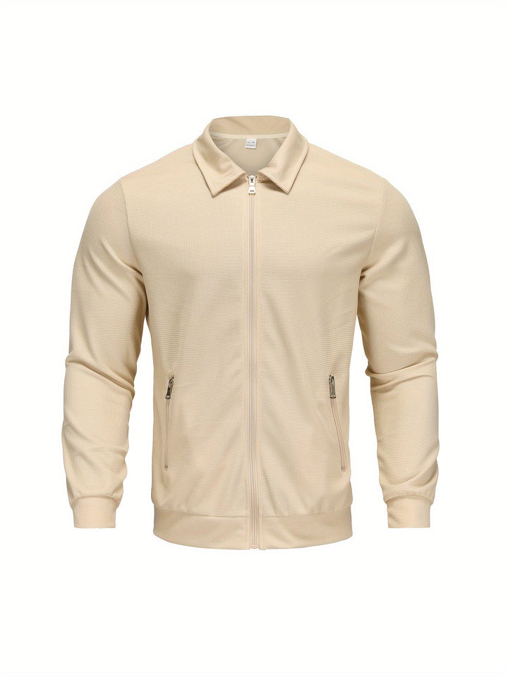 Marvin - Casual Polyester Zip-Up Jacket