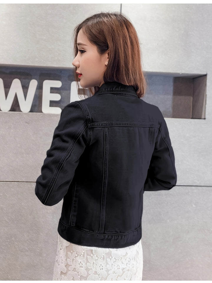 Rosalyn - Boho Style Short Sleeve Denim Jacket