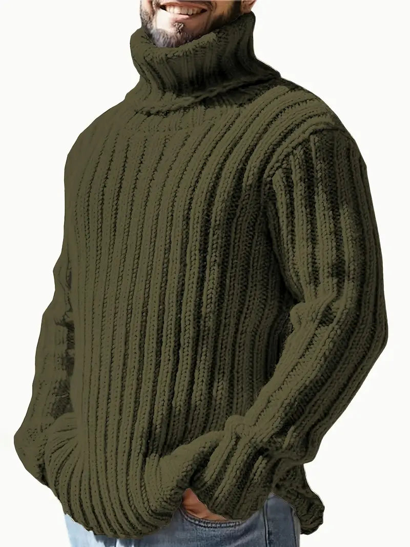 Lysander - High Neck Ribbed Sweater