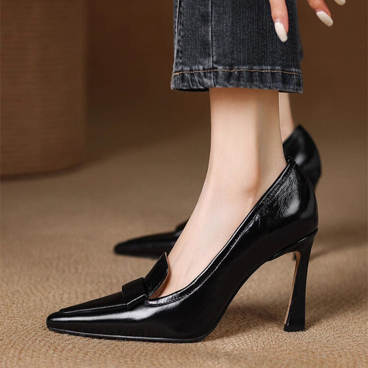 Nishadi - Comfortable High Heel Leather Pump Shoes