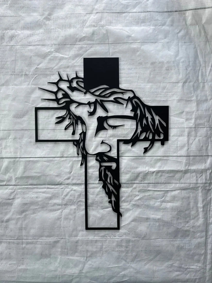 ChristCraft - Jesus Cross Metal Sign Christ Wall Decor