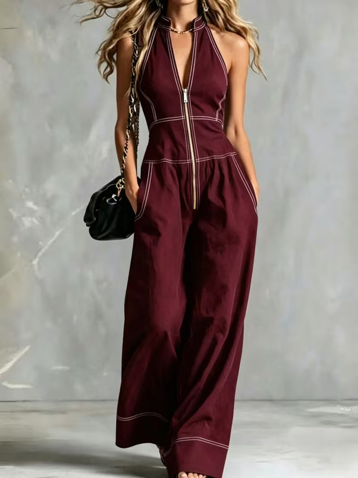 Bryana - Patchwork Striped Jumpsuit