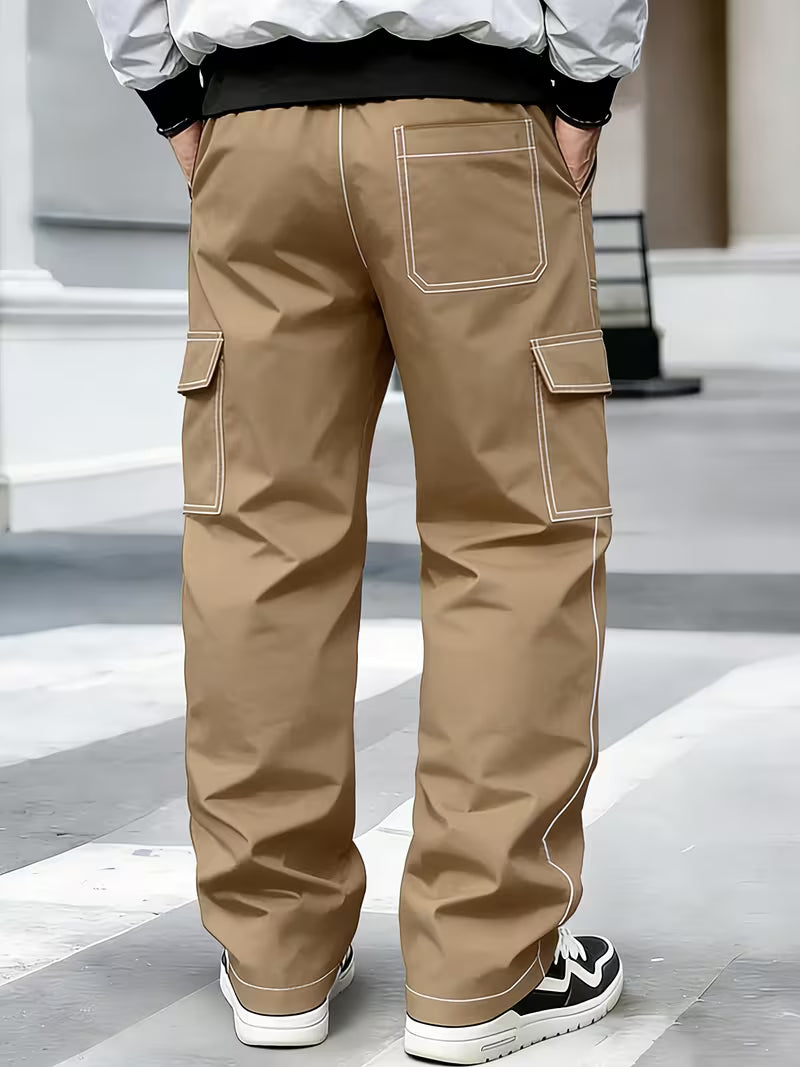 Demetri - Cargo Pants With Contrast Stitching