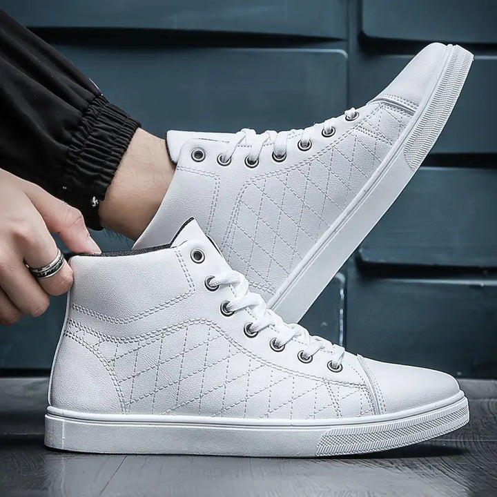 Gayle - Casual Plaid Mid-Top Sneaker