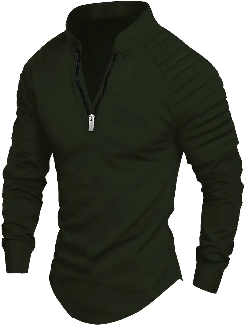 Linwood  - Long Sleeve Polo Shirt With Zipper