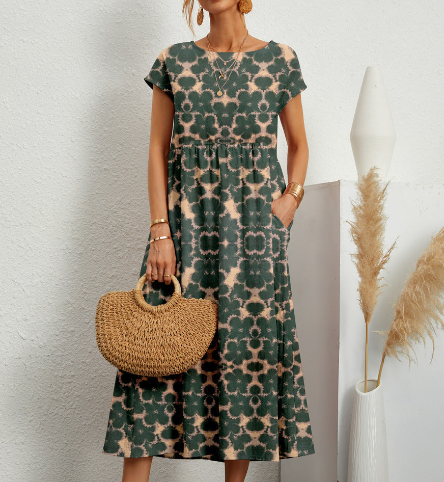 Lovelyn - Elegant Floral Dress