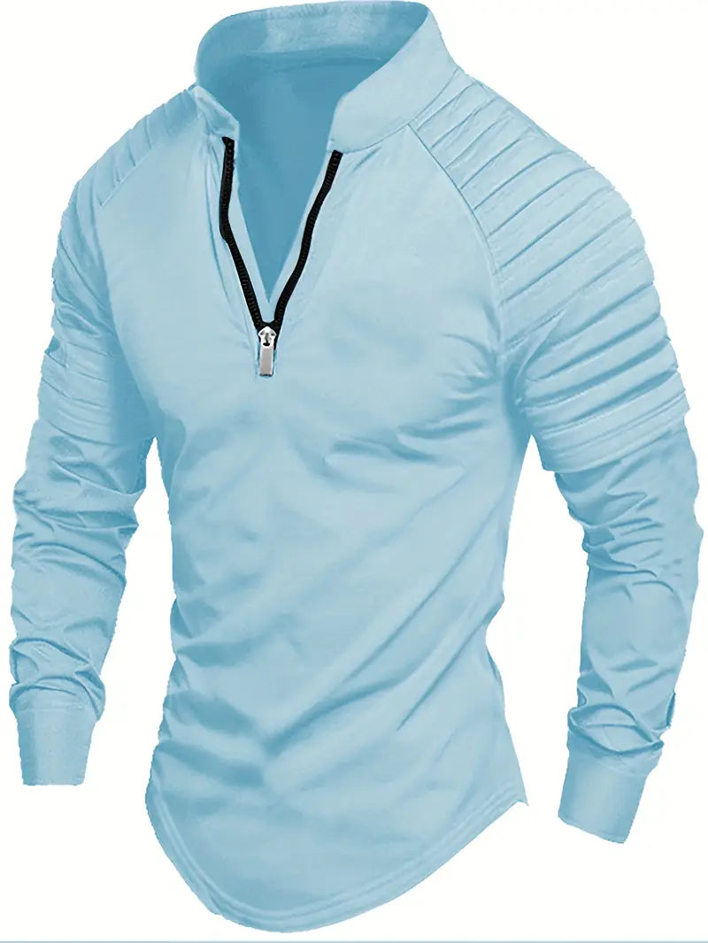 Linwood  - Long Sleeve Polo Shirt With Zipper