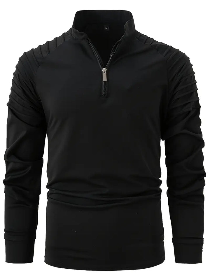 Linwood  - Long Sleeve Polo Shirt With Zipper