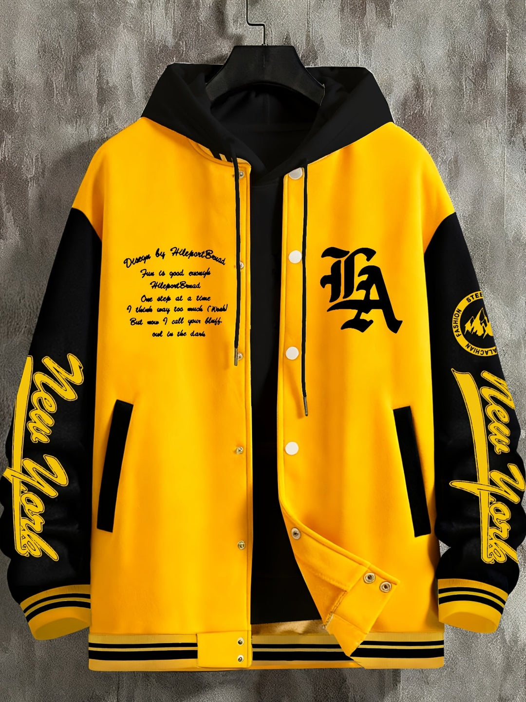 Pytheforge - Baseball Jacket With Button-Up Front