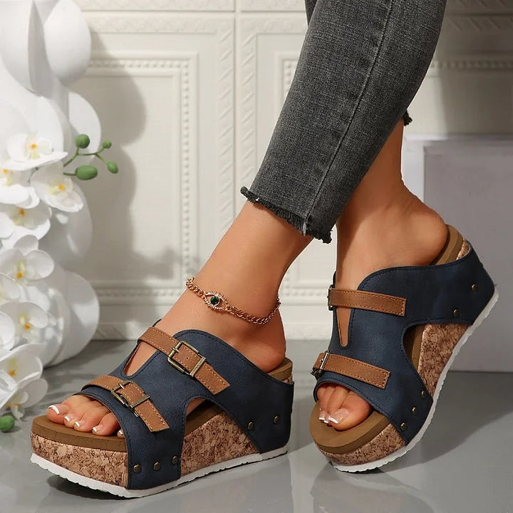 Serhat - Fashionable Orthopedic Sandals with Platform and Wedge