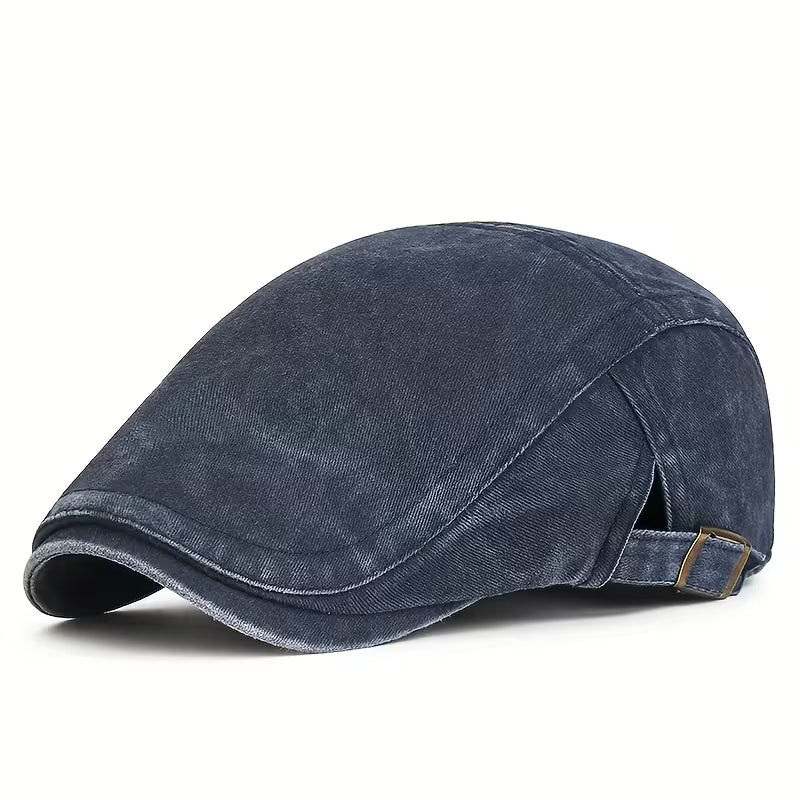 ComfyLuxe - Denim Cap With Adjuastable Buckle