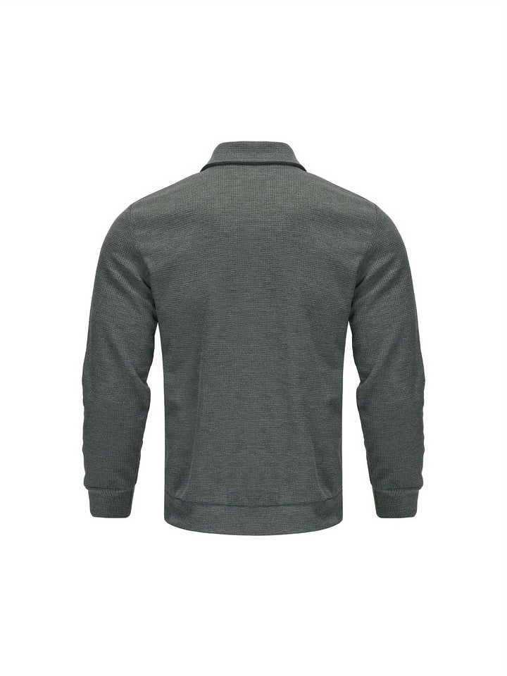 Marvin - Casual Polyester Zip-Up Jacket