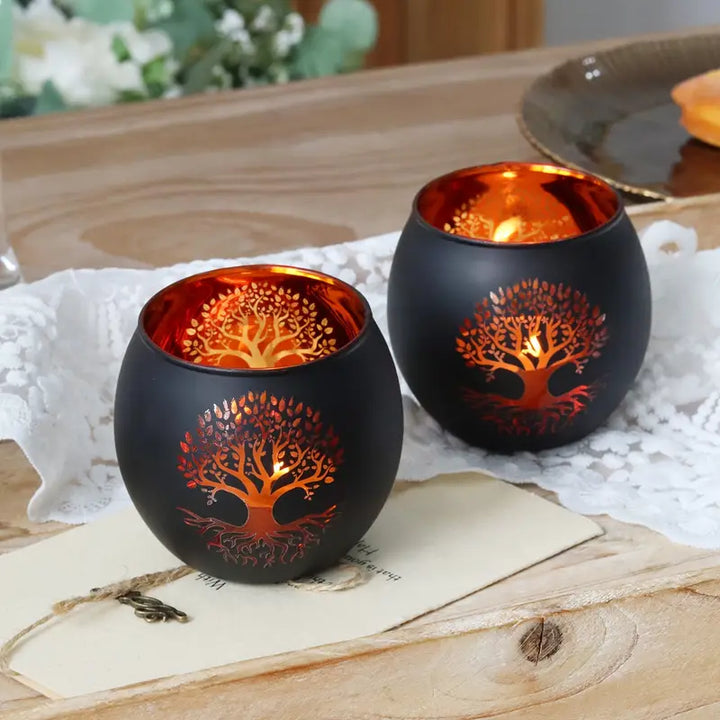 GlowRoot - Tree of Life Candle Holder Set