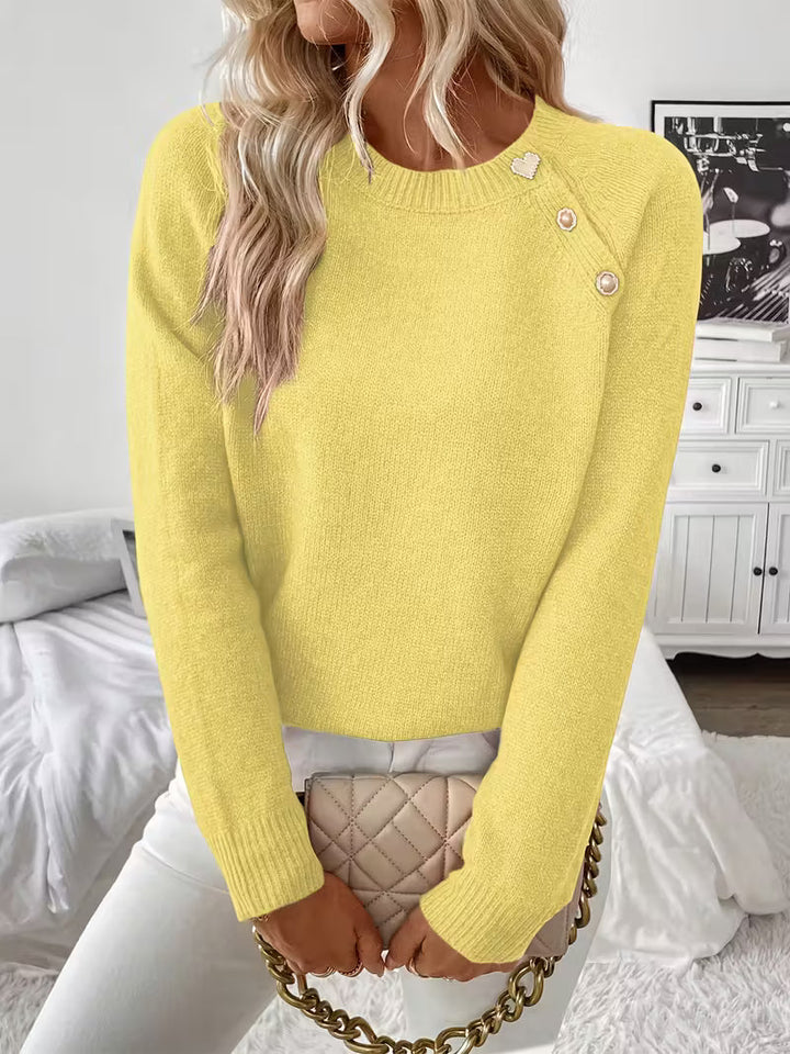 Hilarina - Long Sleeve Knitted Sweater