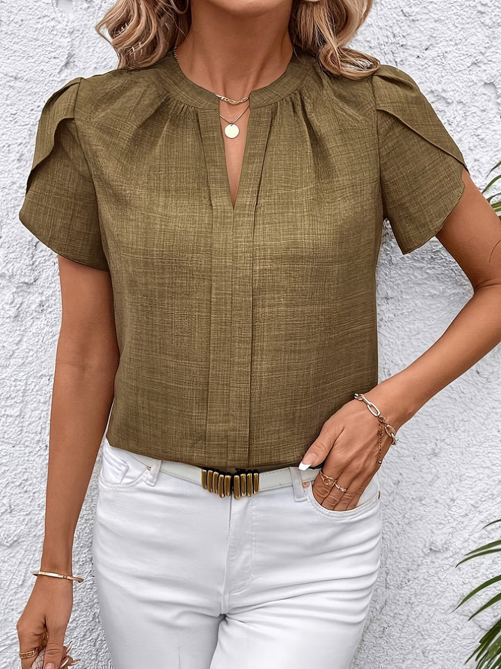 Kacey - Short Sleeve V-Neck Shirt
