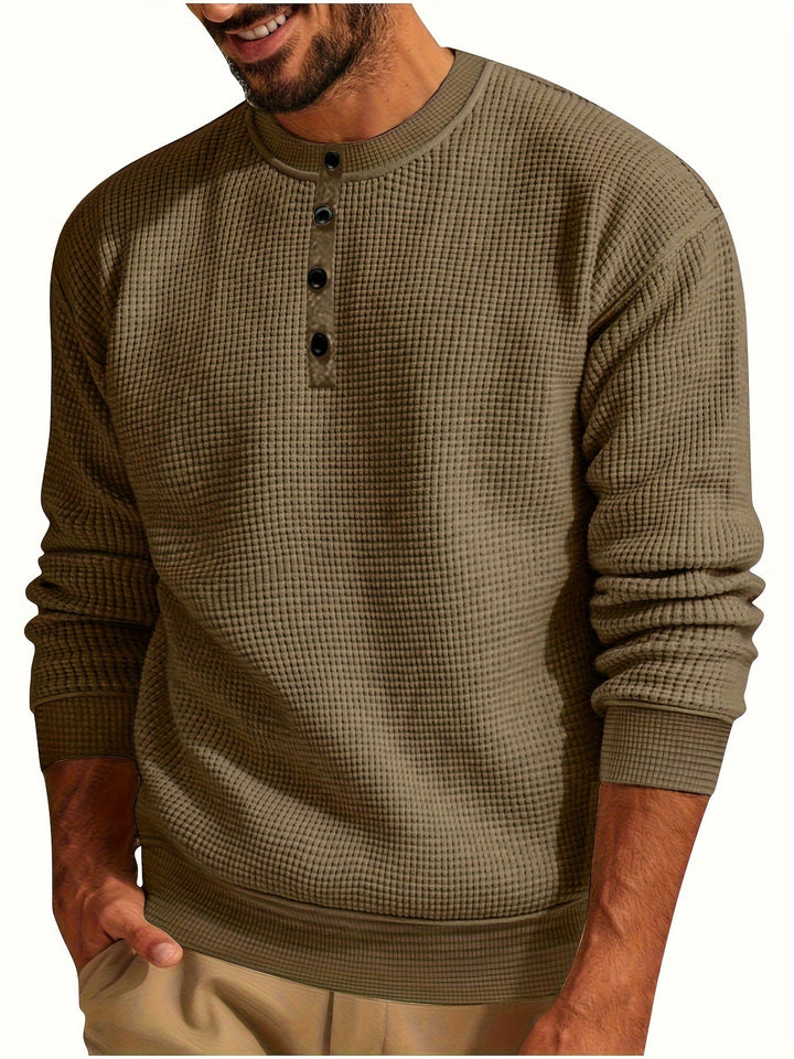 Renaud - Waffle Long Sleeve Shirt