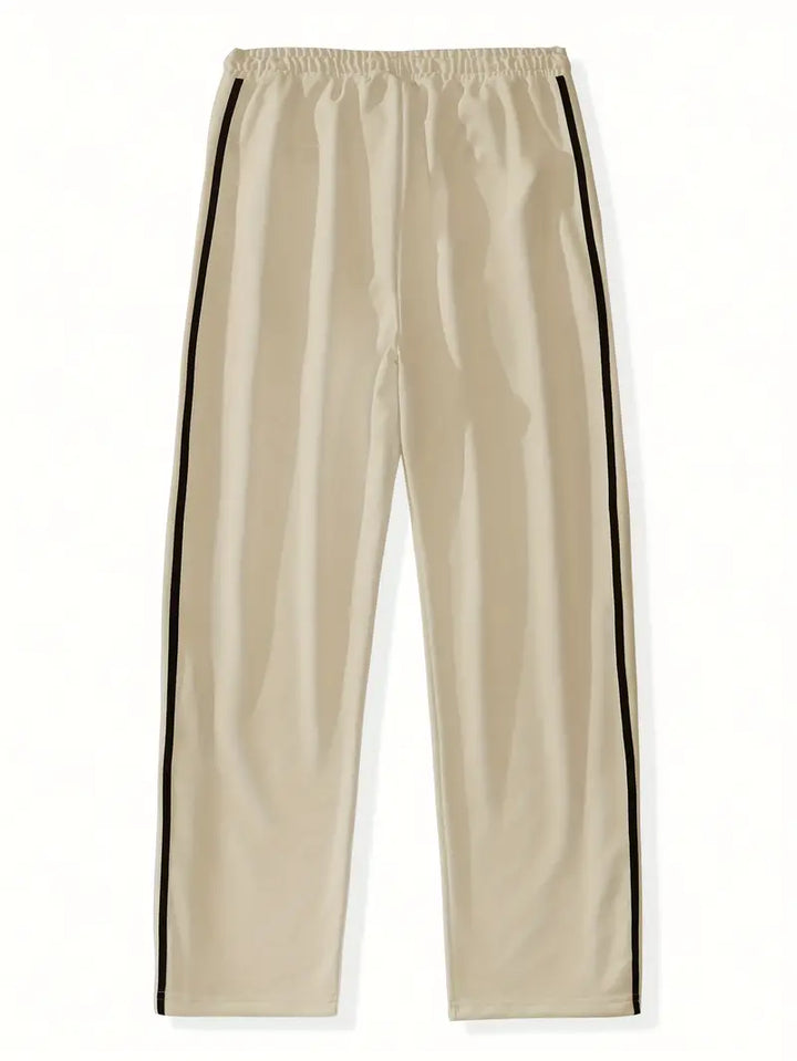 Mendis - Casual Sport Straight-Leg Pant With Snap Button