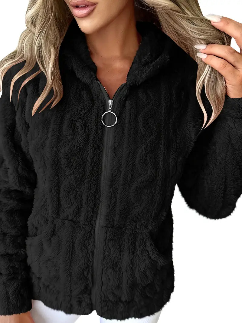 Ganka - Long Sleeve Zip-Up Hoodie