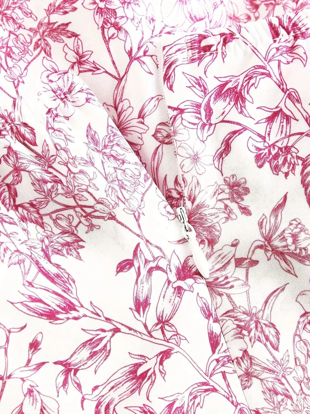 Ortagus - Floral Ruffled Dress